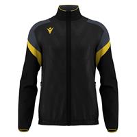 ODIN full zip top BLK/YEL XS Jakke med kontrastdetaljer